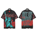 Mtnshop Fashion God Style Hip-Hop West Coast Graffiti Unisex Loose High-Definition Print Cotton T-Shirt